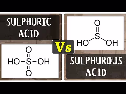 Sulfuric Acid vs Sulfurous Acid